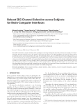 Báo cáo hóa học: "  Robust EEG Channel Selection across Subjects for Brain-Computer Interfaces"