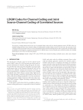 Báo cáo hóa học: " LDGM Codes for Channel Coding and Joint Source-Channel Coding of Correlated Sources"