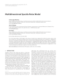 Báo cáo hóa học: "  Multidimensional Speckle Noise Model"