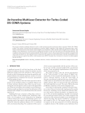 Báo cáo hóa học: "  An Iterative Multiuser Detector for Turbo-Coded DS-CDMA Systems"