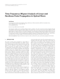 Báo cáo hóa học: " Time-Frequency (Wigner) Analysis of Linear and Nonlinear Pulse Propagation in Optical Fibers"