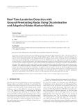 Báo cáo hóa học: " Real-Time Landmine Detection with Ground-Penetrating Radar Using Discriminative and Adaptive Hidden Markov Models"