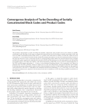 Báo cáo hóa học: " Convergence Analysis of Turbo Decoding of Serially Concatenated Block Codes and Product Codes Amir Krause"