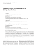 Báo cáo hóa học: " Estimating Driving Performance Based on EEG Spectrum Analysis"