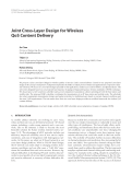 Báo cáo hóa học: " Joint Cross-Layer Design for Wireless QoS Content Delivery"