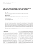 Báo cáo hóa học: "  Improved Iterative Parallel Interference Cancellation Receiver for Future Wireless DS-CDMA Systems"