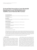 Báo cáo hóa học: "  On-board Data Processing to Lower Bandwidth Requirements on an Infrared Astronomy Satellite: Case of Herschel-PACS Camera"