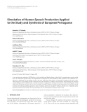 Báo cáo hóa học: " Simulation of Human Speech Production Applied to the Study and Synthesis of European Portuguese"