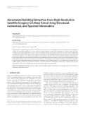 Báo cáo hóa học: " Automated Building Extraction from High-Resolution Satellite Imagery in Urban Areas Using Structural, Contextual, and Spectral Information"