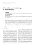 Báo cáo hóa học: "  A Probabilistic Fusion Methodology for Face Recognition"