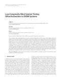 Báo cáo hóa học: "Low-Complexity Blind Symbol Timing Offset Estimation in OFDM Systems"