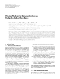 Báo cáo hóa học: " Wireless Multicarrier Communications via Multipulse Gabor Riesz Bases"