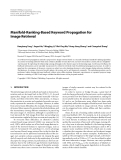 Báo cáo hóa học: " Manifold-Ranking-Based Keyword Propagation for Image Retrieval"