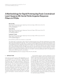 Báo cáo hóa học: " A Methodology for Rapid Prototyping Peak-Constrained Least-Squares Bit-Serial Finite Impulse Response Filters in FPGAs"