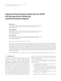 Báo cáo hóa học: "  Improved Facial-Feature Detection for AVSP via Unsupervised Clustering and Discriminant Analysis"