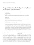 Báo cáo hóa học: "  Design and Realization of a New Signal Security System for Multimedia Data Transmission"