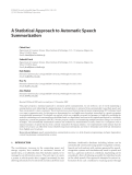 Báo cáo hóa học: "  A Statistical Approach to Automatic Speech Summarization Chiori Hori"