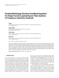 Báo cáo hóa học: " Parallel Multistage Decision Feedback Equalizer for Single-Carrier Layered Space-Time Systems in Frequency-Selective Channels"