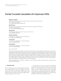 Báo cáo hóa học: "  Partial Crosstalk Cancellation for Upstream VDSL Raphael Cendrillon"