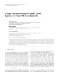 Báo cáo hóa học: " Design and Implementation of MC-CDMA Systems for Future Wireless Networks"