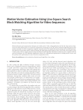 Báo cáo hóa học: "  Motion Vector Estimation Using Line-Square Search Block Matching Algorithm for Video Sequences"