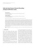 Báo cáo hóa học: "  Soft and Joint Source-Channel Decoding of Quasi-Arithmetic Codes"