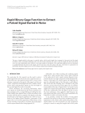 Báo cáo hóa học: " Rapid Binary Gage Function to Extract a Pulsed Signal Buried in Noise"