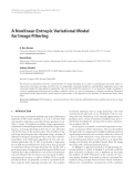 Báo cáo hóa học: " A Nonlinear Entropic Variational Model for Image Filtering"