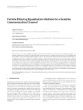 Báo cáo hóa học: " Particle Filtering Equalization Method for a Satellite Communication Channel"