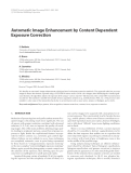 Báo cáo hóa học: " Automatic Image Enhancement by Content Dependent Exposure Correction"