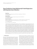 Báo cáo hóa học: " Gene Prediction Using Multinomial Probit Regression with Bayesian Gene Selection"