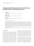 Báo cáo hóa học: " Timing-Free Blind Multiuser Detection for Multicarrier DS/CDMA Systems with Multiple Antennae"