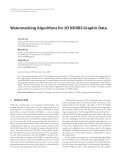 Báo cáo hóa học: " Watermarking Algorithms for 3D NURBS Graphic Data"