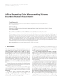 Báo cáo hóa học: "A New Repeating Color Watermarking Scheme Based on Human Visual Model"