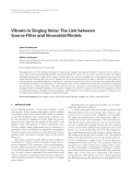 Báo cáo hóa học: " Vibrato in Singing Voice: The Link between Source-Filter and Sinusoidal Models"