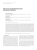 Báo cáo hóa học: " Robust Face Image Matching under Illumination Variations"