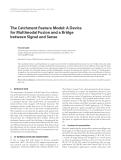 Báo cáo hóa học: "The Catchment Feature Model: A Device for Multimodal Fusion and a Bridge between Signal and Sense"