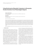 Báo cáo hóa học: " Using Noninvasive Wearable Computers to Recognize Human Emotions from Physiological Signals"