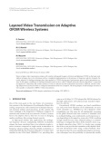 Báo cáo hóa học: " Layered Video Transmission on Adaptive OFDM Wireless Systems"