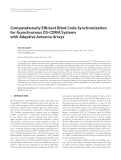 Báo cáo hóa học: "  Computationally Efﬁcient Blind Code Synchronization for Asynchronous DS-CDMA Systems with Adaptive "