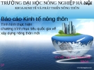 Báo cáo kinh tế nông thôn: Tình hình thực hiện chương trình mục tiêu gia về xây dựng nông thôn mới