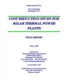 COST REDUCTION STUDY FOR SOLAR THERMAL POWER PLANTS