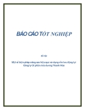 Đề tài: Một số biện pháp nâng cao hiệu quả sử dụng vốn lưu động tại Công ty Cổ phần mía đường Thanh Hóa