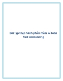 Bài tập thực hành phần mềm kế toán Fast Accounting