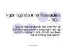 Ngôn ngữ lập trình Transaction-SQL