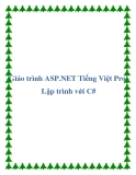 Giáo trình ASP.NET Tiếng Việt Pro-Lập trình với C#