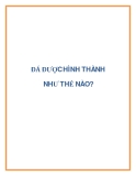 ĐÁ ĐƯỢC HÌNH THÀNH NHƯ THẾ NÀO?