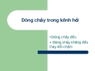 Dòng chảy trong kênh hở