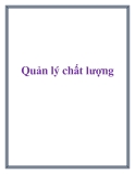 Quản lý chất lượng