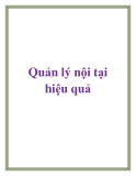 Quản lý nội tại hiệu quả